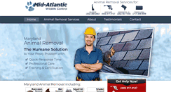 Desktop Screenshot of midatlanticwildlifecontrol.com